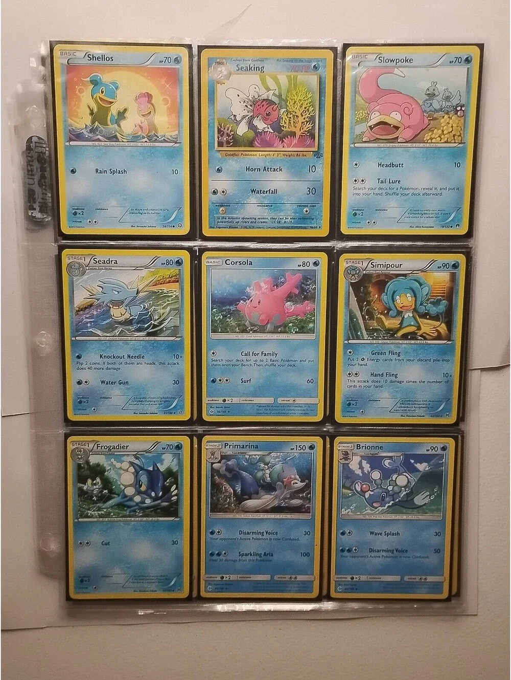 Pokemon TCG Water type bundle! Holo and non holos! 60 cards total!